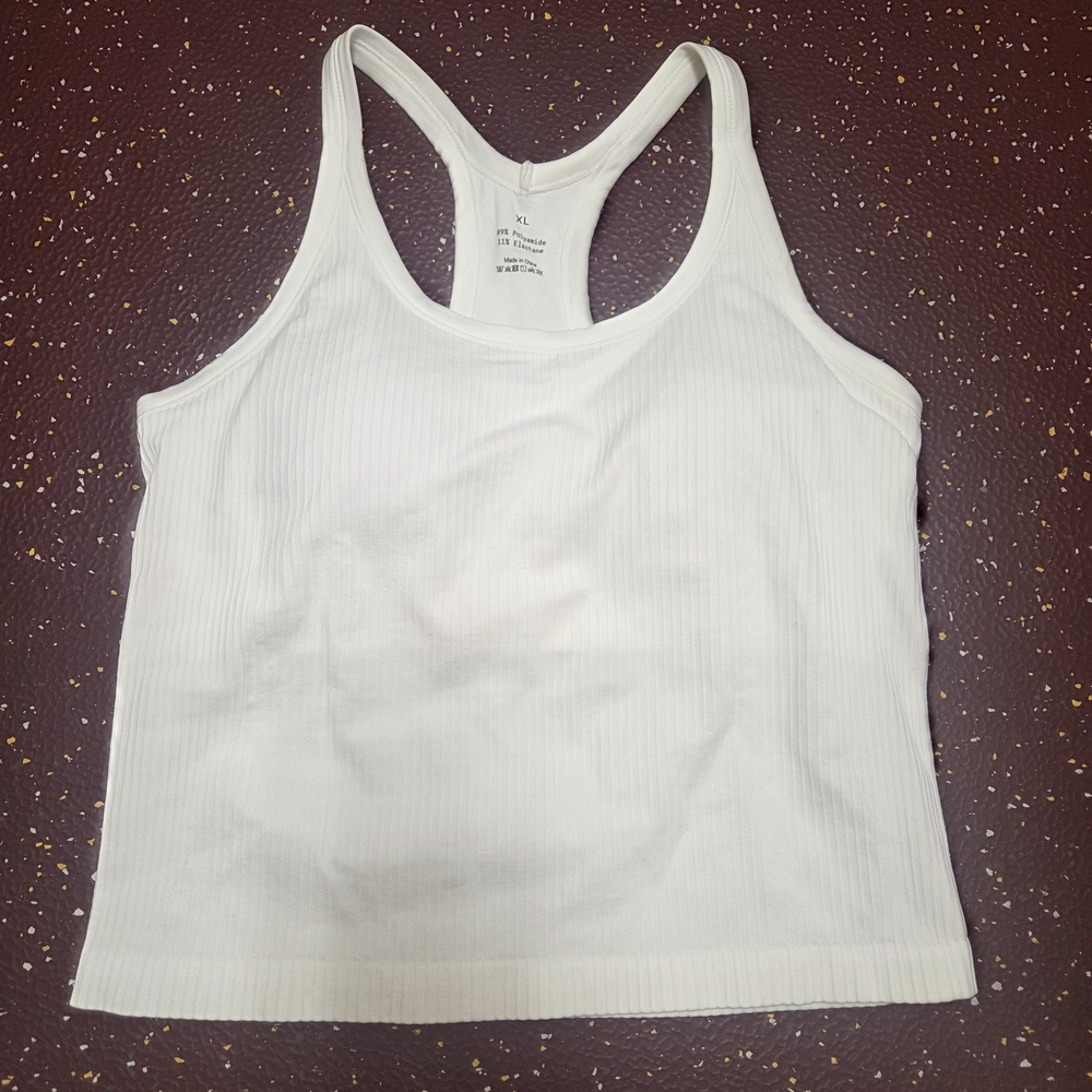 Amazon White Padded Tank Top